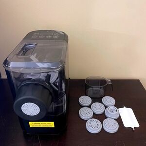 Emeril Lagasse Pasta & Juicer Electric Machine with 8 Shaping Discs Silver Black